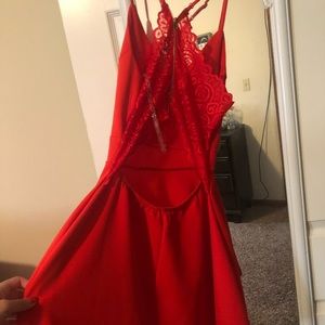 Red dress